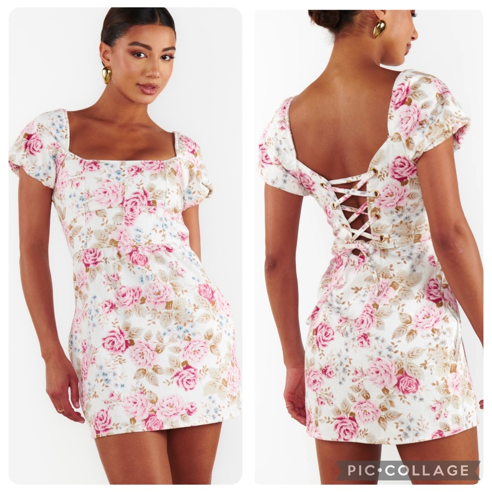 NWOT Show Me Your Mumu Size Large London Lace Up Floral Dress sold out